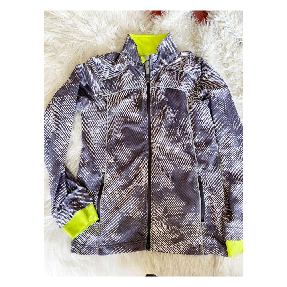 Reebok‎ Jacket Girls Large Full Zip Activewear Sweatshirt Snakeskin